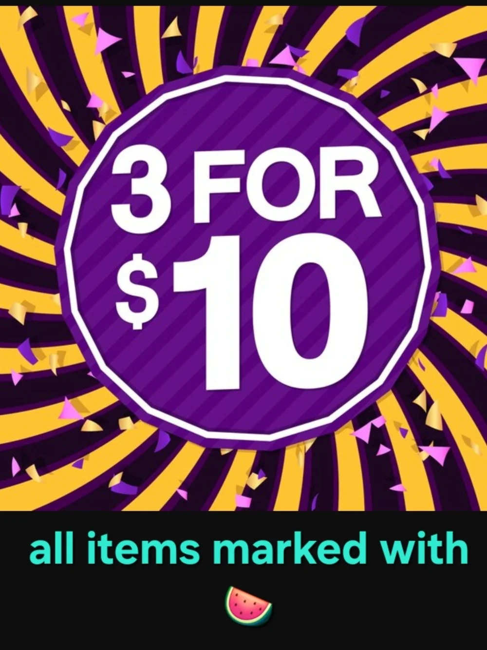🍉 3/$10 Or  5/$15 Sale